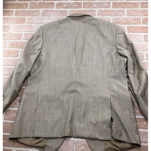 Joseph Abboud Blazer Men 46R Brown Super 120s Loro Piana Wool Classic Italy VTG‎ - Picture 9 of 14